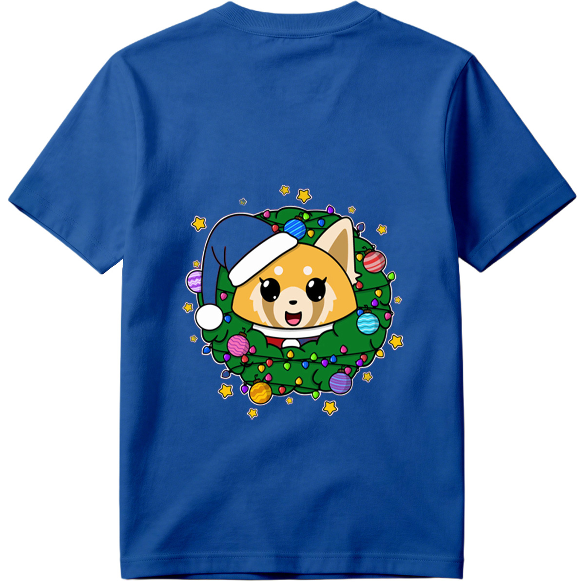 Chibi Dog in Christmas Wreath - Tee
