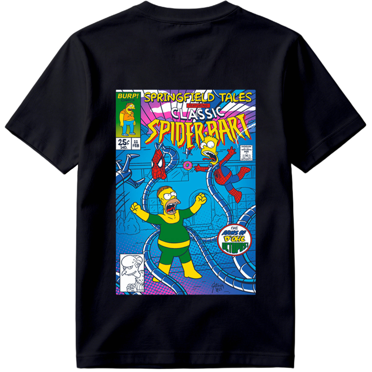 Springfield Tales Featuring Classic Spider-Bart: The Arms of D'Ohc Octopus - Tee