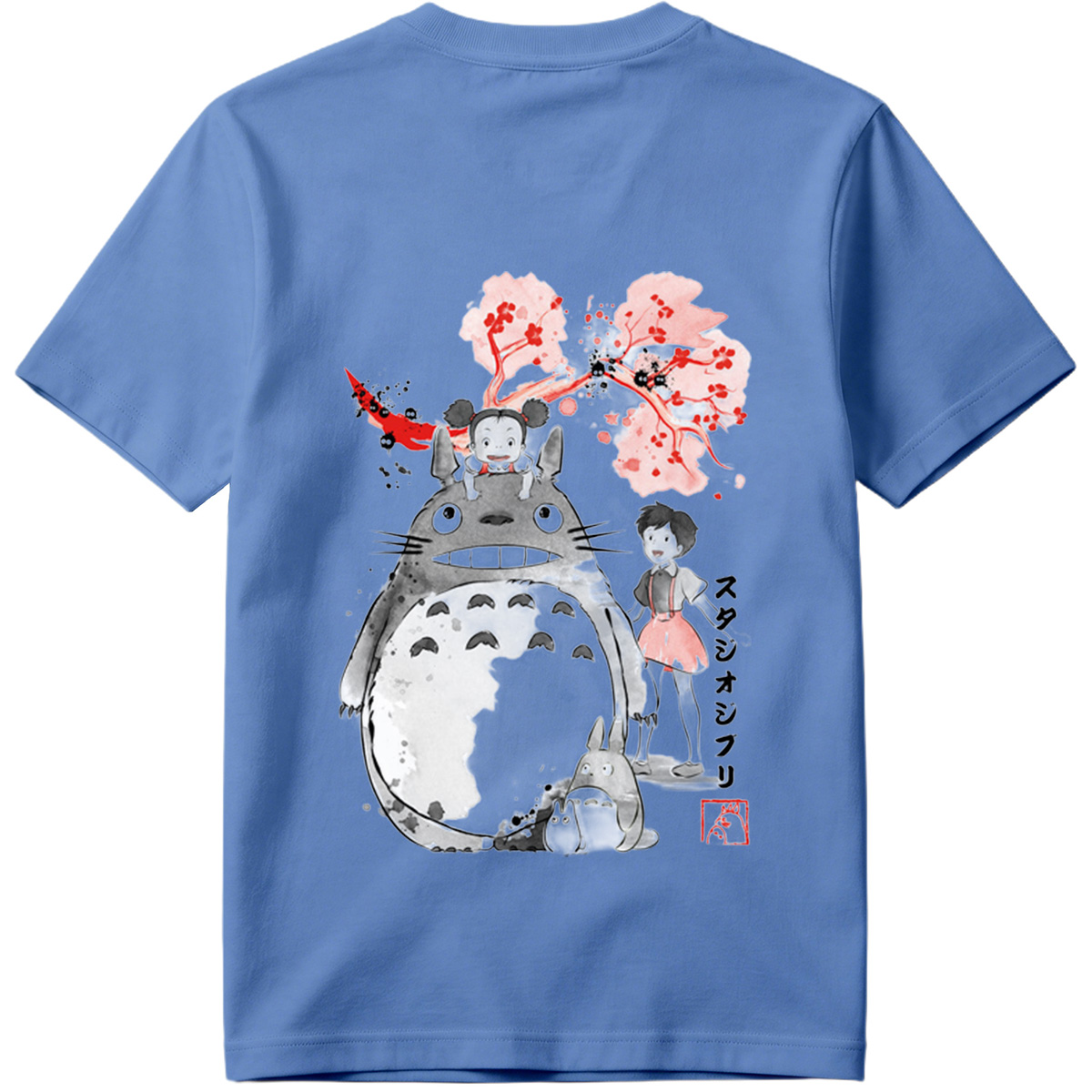 Totoro, Mei, and Satsuki from Studio Ghibli - Tee