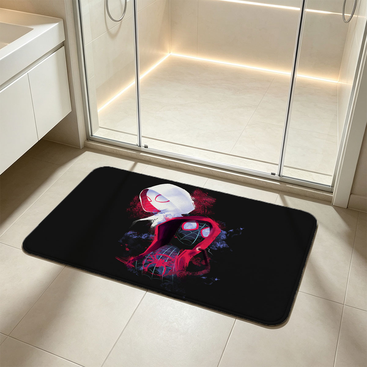 Spider-Man: Into the Spider-Verse - Miles Morales and Gwen Stacy - Flannel floor mat