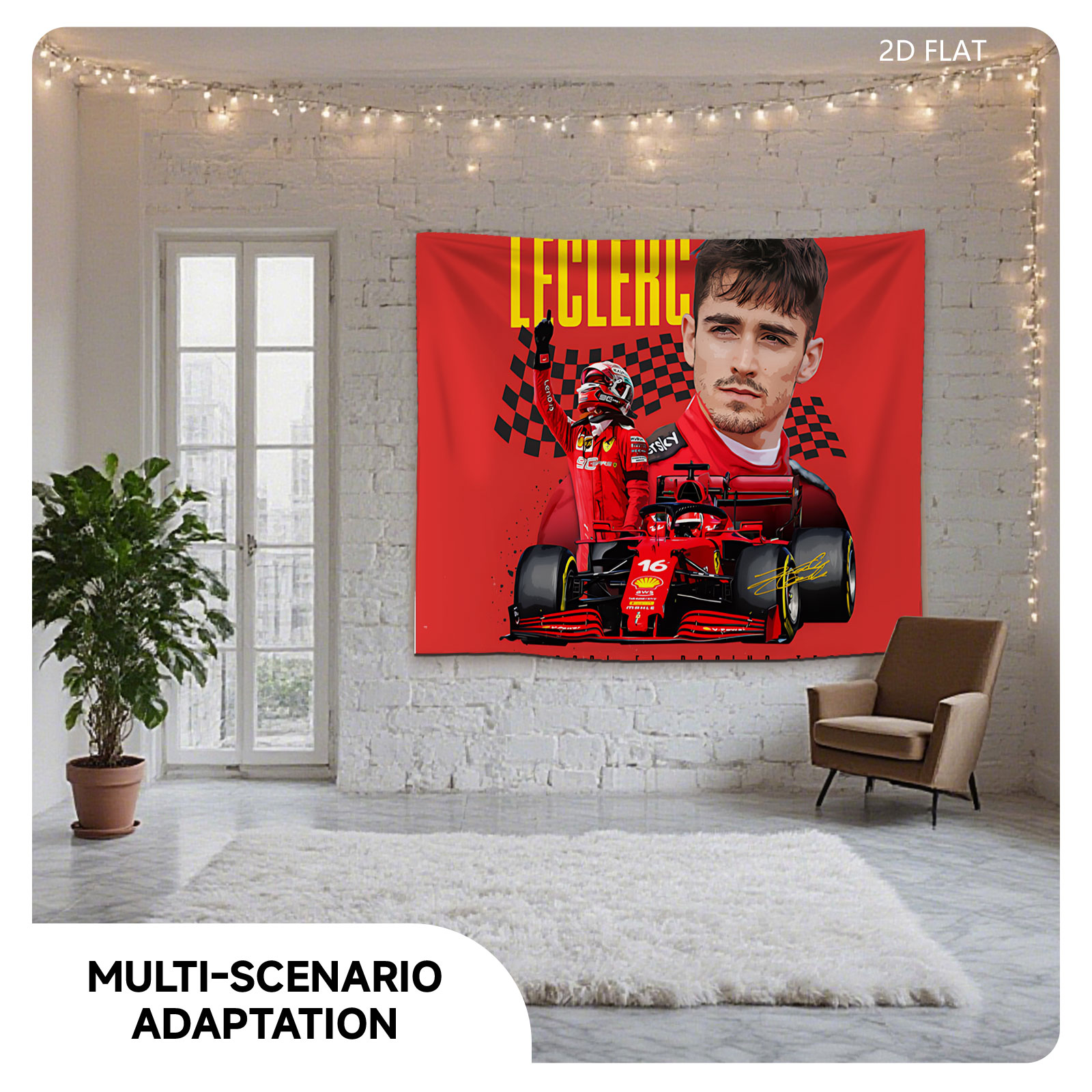 Charles Leclerc Ferrari F1 Racing Team - Tapestry
