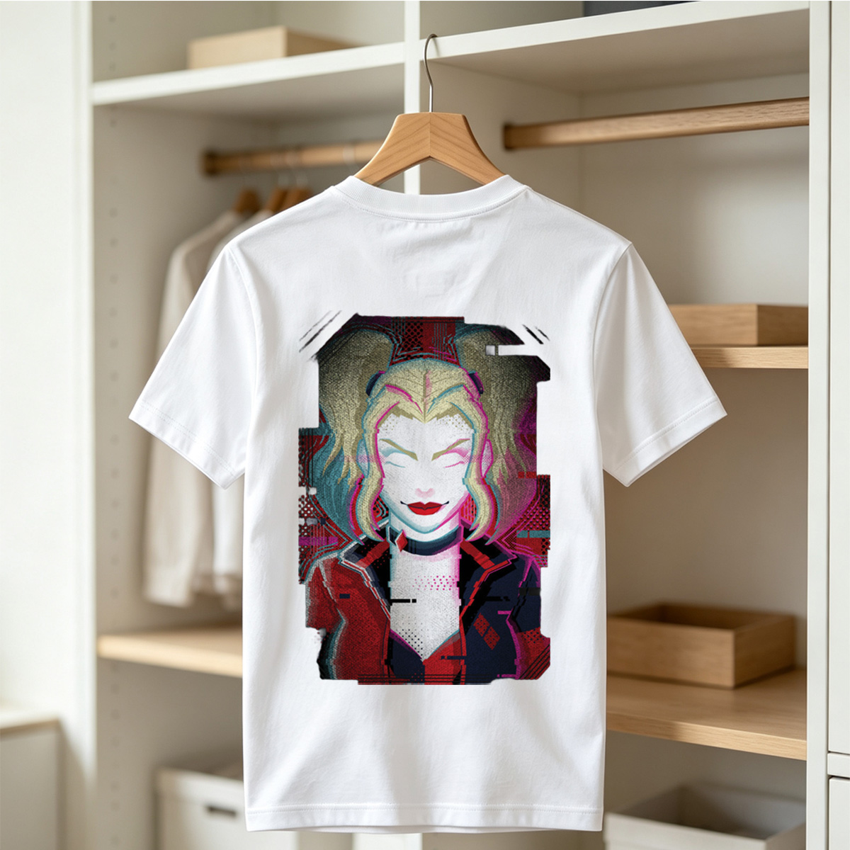 Harley Quinn: Glitch Portrait - Tee