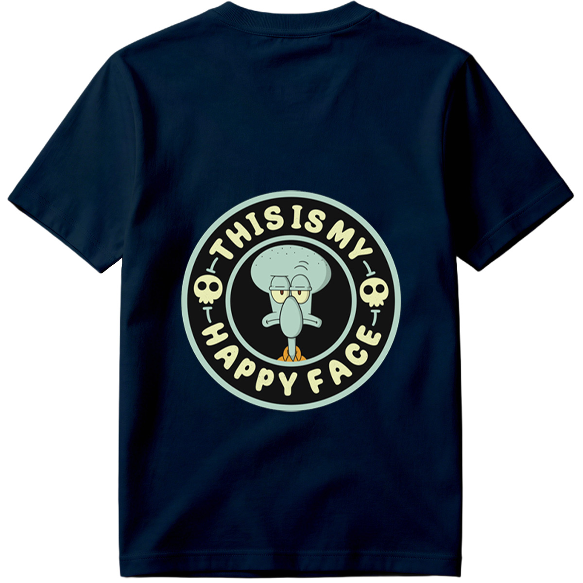 Squidward This Is My Happy Face - Tee