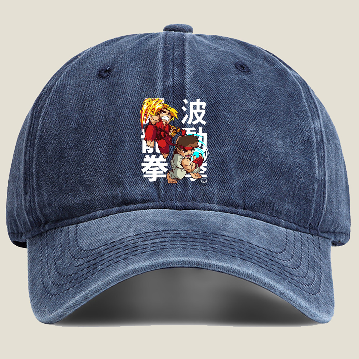 Street Fighter - Ryu and Ken - Washed Denim - Baseball Cap