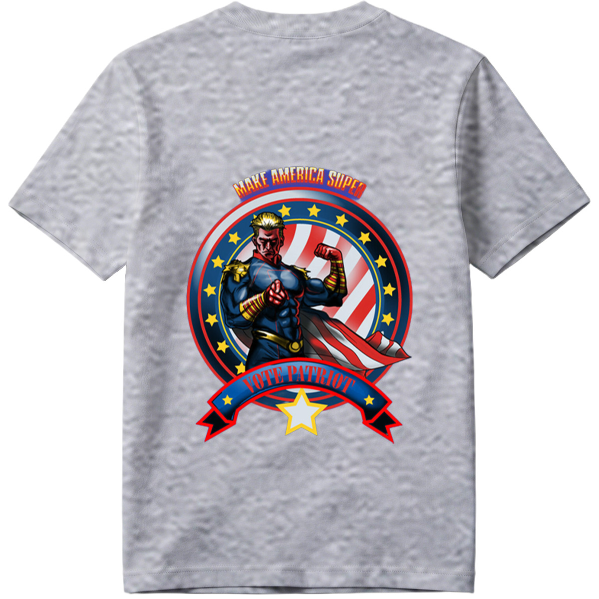 Make America Super: Vote Patriot - Captain America Inspired Hero - Tee