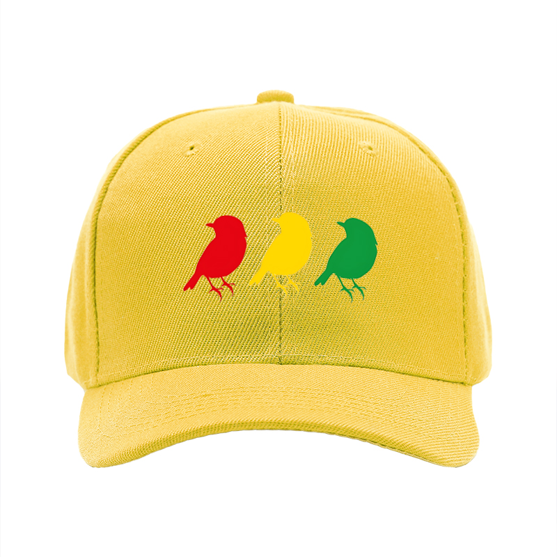 1pc New Baseball Cap with Colorful Birds Print and Text Design Unisex Adjustable Hat for Outdoor Activities and Casual Wear Suitable for Adults and Teens