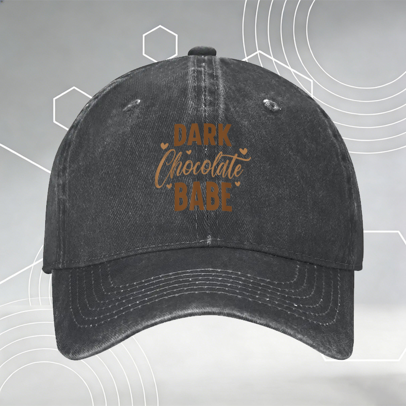 New Baseball Cap Chocolate Print 