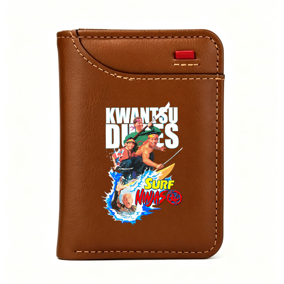 Kwantsu Dudes: Surf Ninjas featuring celebrity actors in a comedic action adventure - Vertical Style Wallet