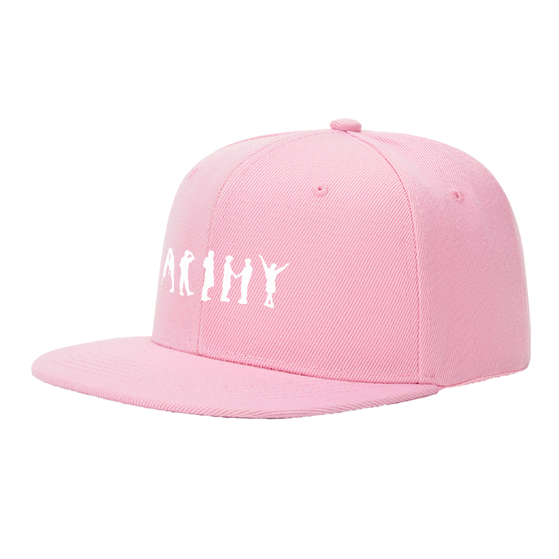 Flat Brim Baseball Cap Army Silhouette Print Streetwear Underground Skate Style for Basketball Court Skate Park Urban Lifestyle Skaters Rappers Streetwear Enthusiasts