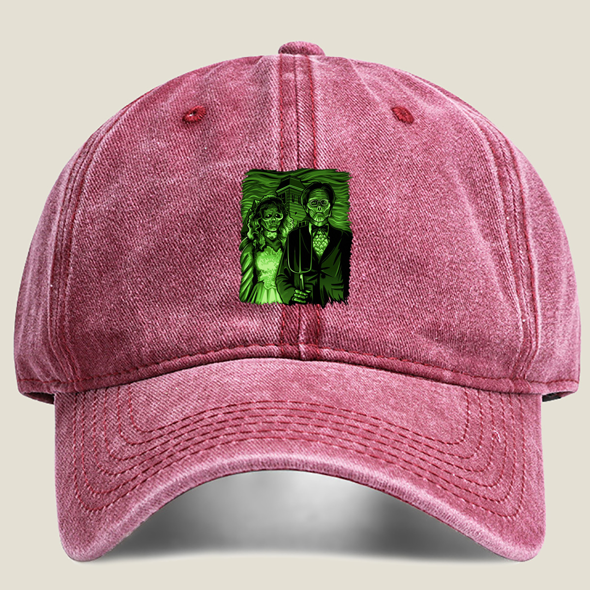 The Addams Family: Morticia and Gomez - Washed Denim - Baseball Cap
