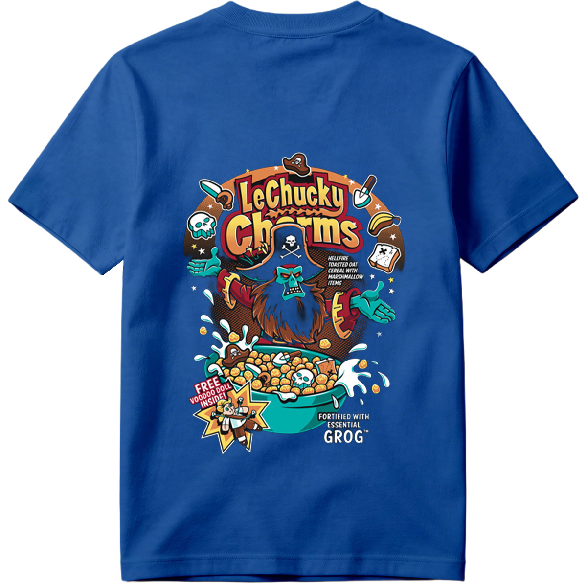 LeChucky Charms: Hellfire Toasted Oat Cereal with Voodoo Doll and Grog - Tee