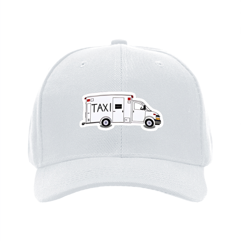 1pc New Baseball Cap with Taxi Van Print Design Unisex Adjustable Hat for Outdoor Activities and Daily Wear Suitable for Adults and Teens
