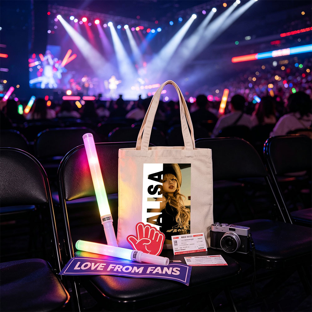 Lisa in a stylish hat and black outfit with bold text overlay - Canvas tote bags