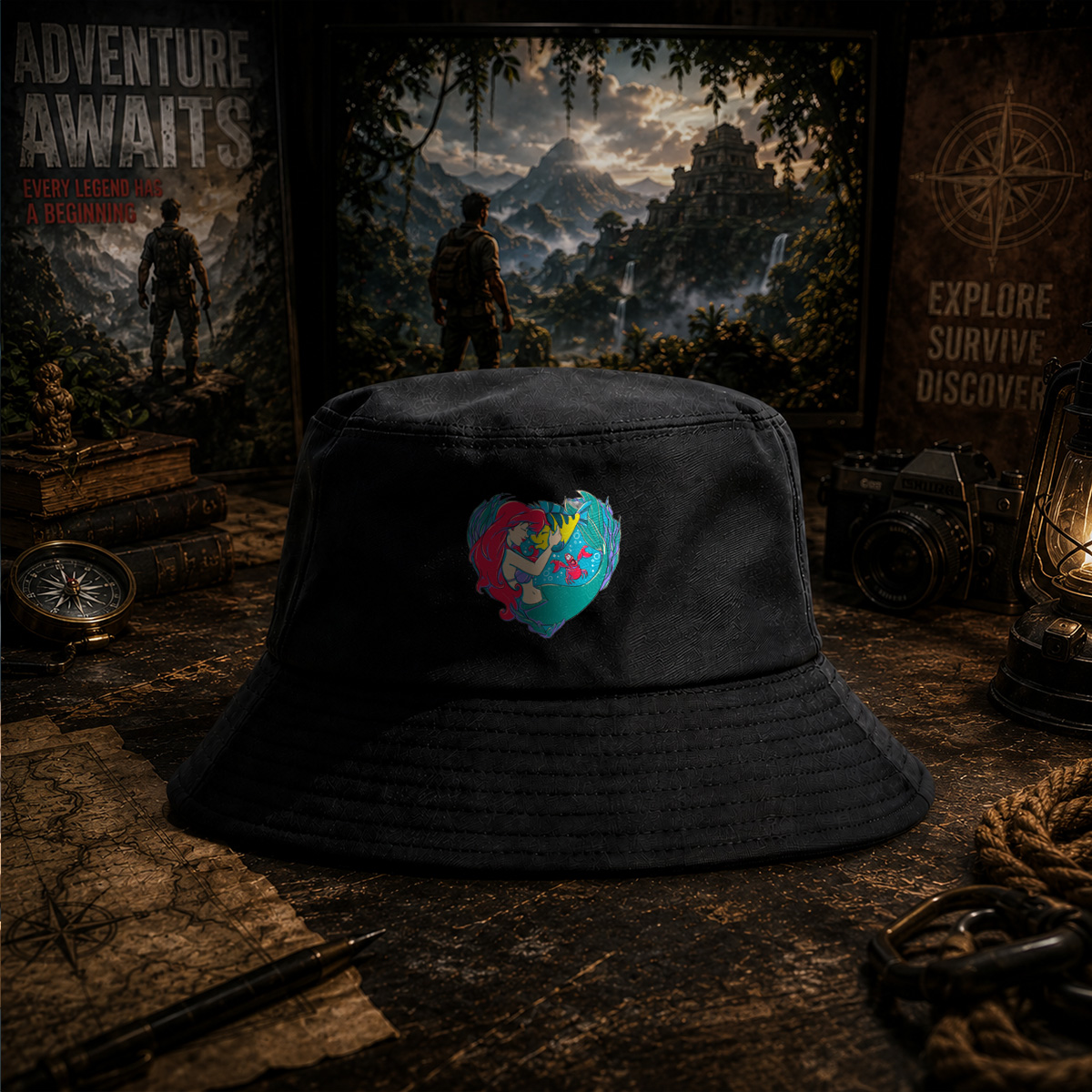 The Little Mermaid: Ariel and Sebastian - Fisherman's Hat