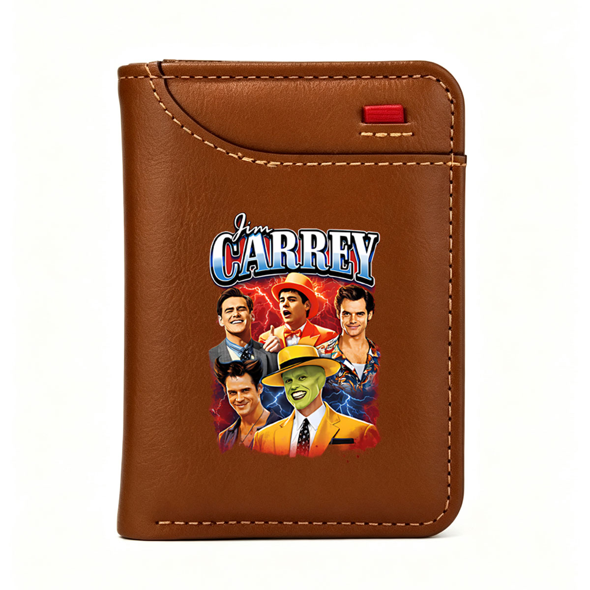 Jim Carrey: The Mask & Iconic Roles - Vertical Style Wallet