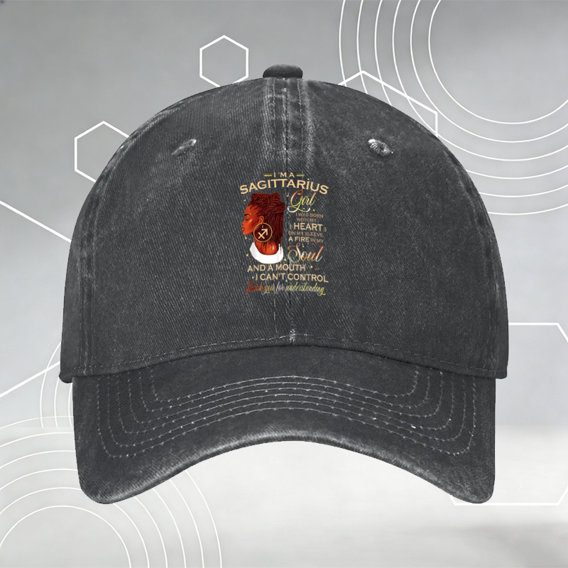 New Baseball Cap with Stick Man Print and 