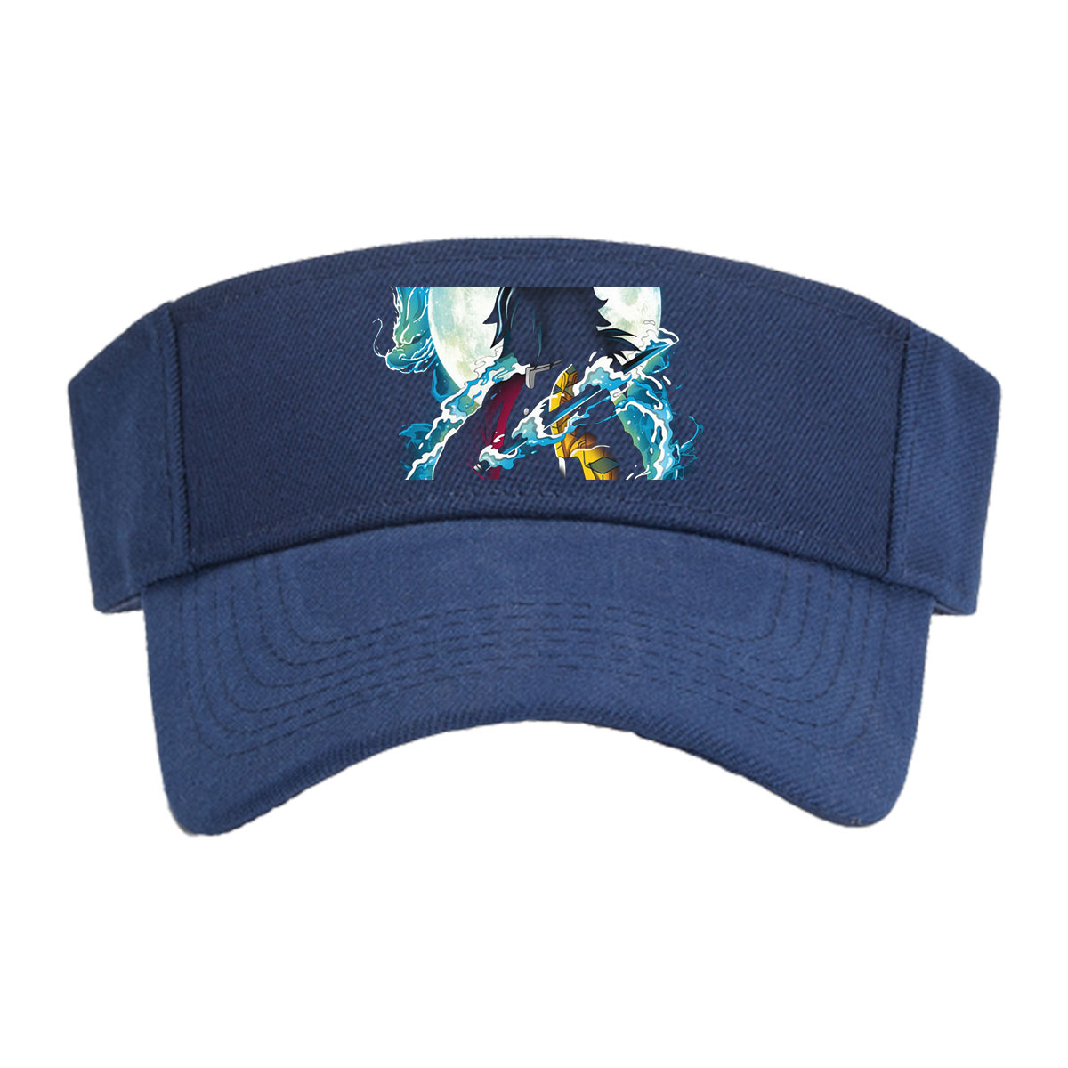 Demon Slayer: Tanjiro Kamado with Water Breathing Technique under Full Moon -  Visor cap