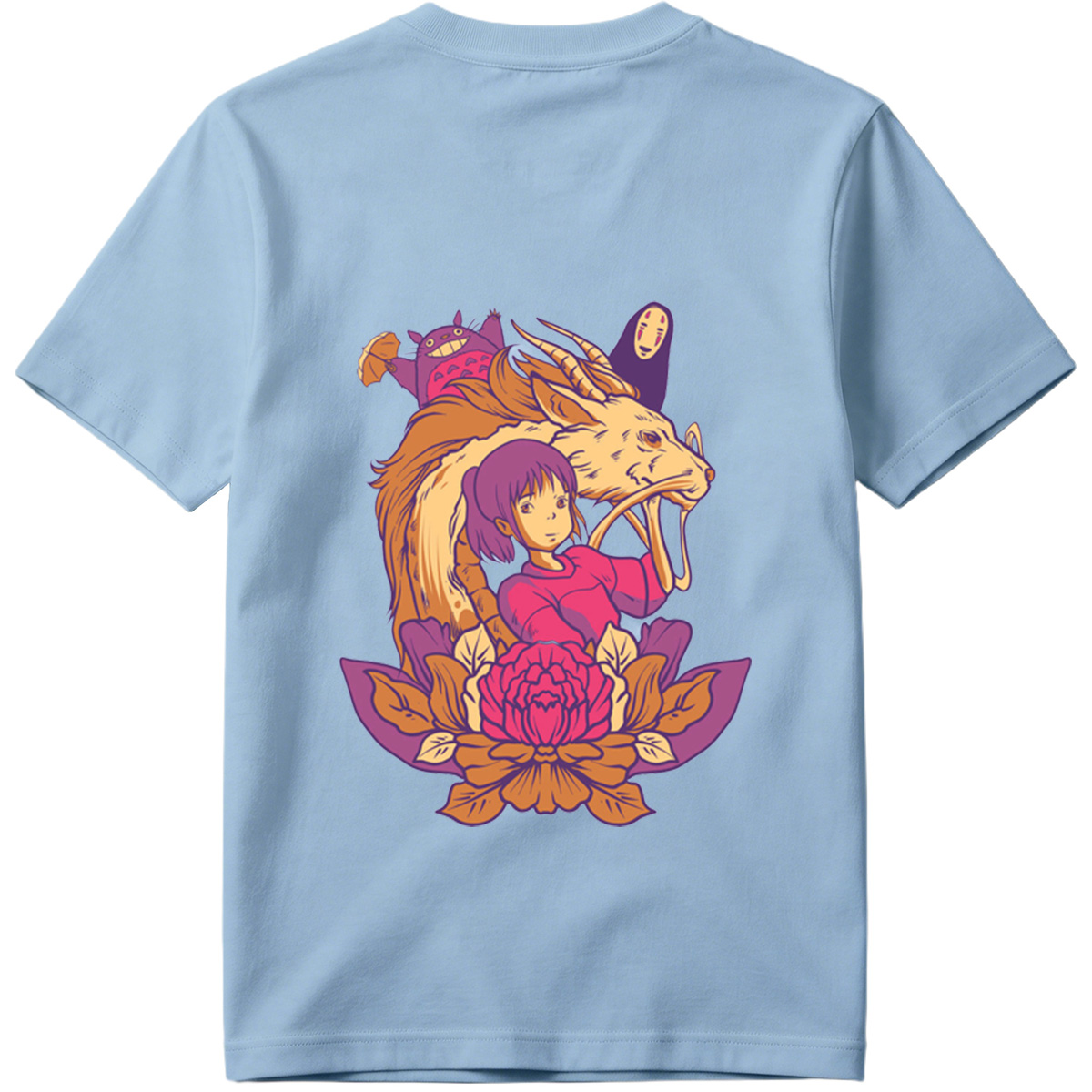Spirited Away: Chihiro, Haku, No-Face, and Totoro - Tee