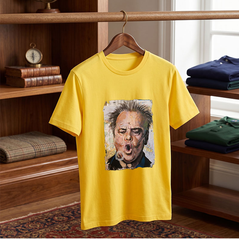 Map-Faced Man Screaming with Smoke - Tee