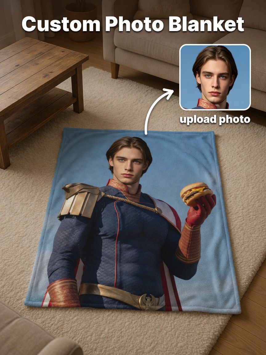 Custom Photo Flannel Blanket Personalized Picture Throw Ultra Soft Lightweight Fleece Blanket for Cozy Gifts