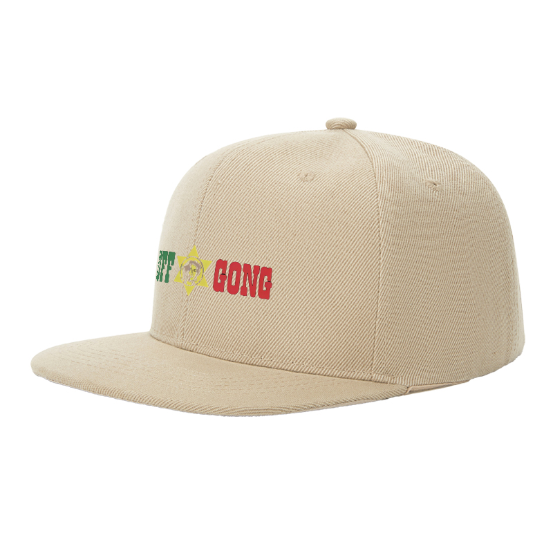 Flat Brim Baseball Cap TUFF GONG Star Logo Print Streetwear Underground Skate Style for Basketball Court Skate Park Hip Hop Artists and Urban Explorers