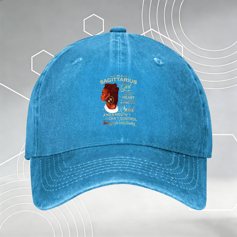 New Baseball Cap with Stick Man Print and 