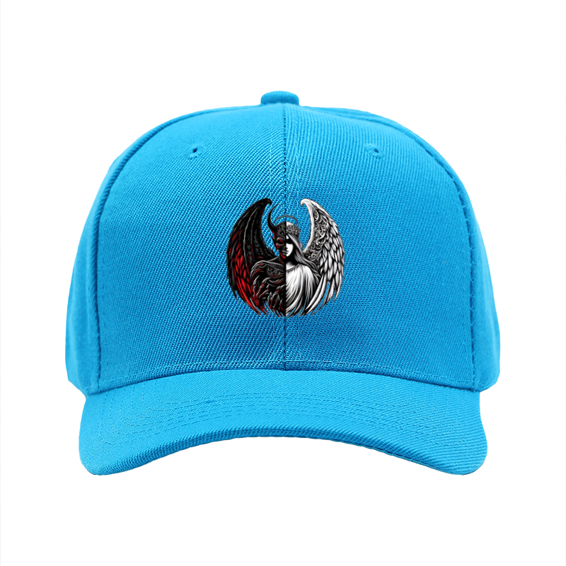 1pc New Baseball Cap Angel Devil Split Wings Print Unisex Adjustable Hat for Streetwear Outdoor Activities Adults Fashion Accessories