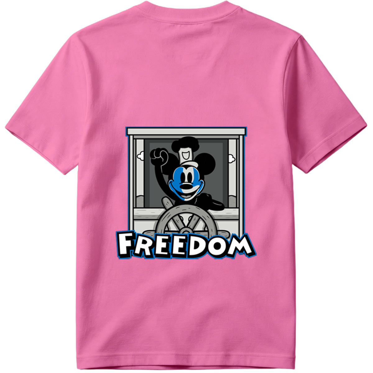 Mickey Mouse Freedom Steering Wheel Design - Tee
