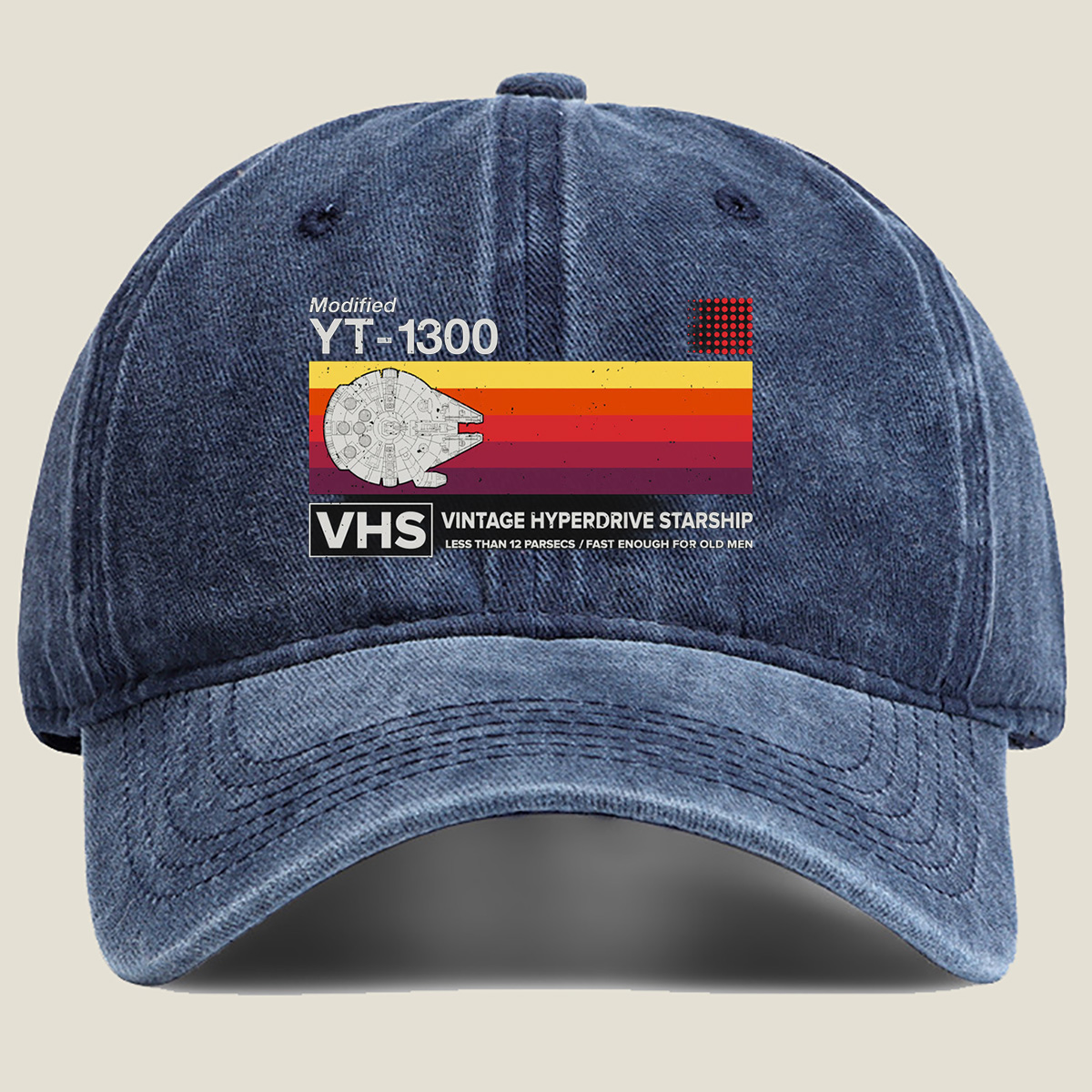 Modified YT-1300 Vintage Hyperdrive Starship - Washed Denim - Baseball Cap