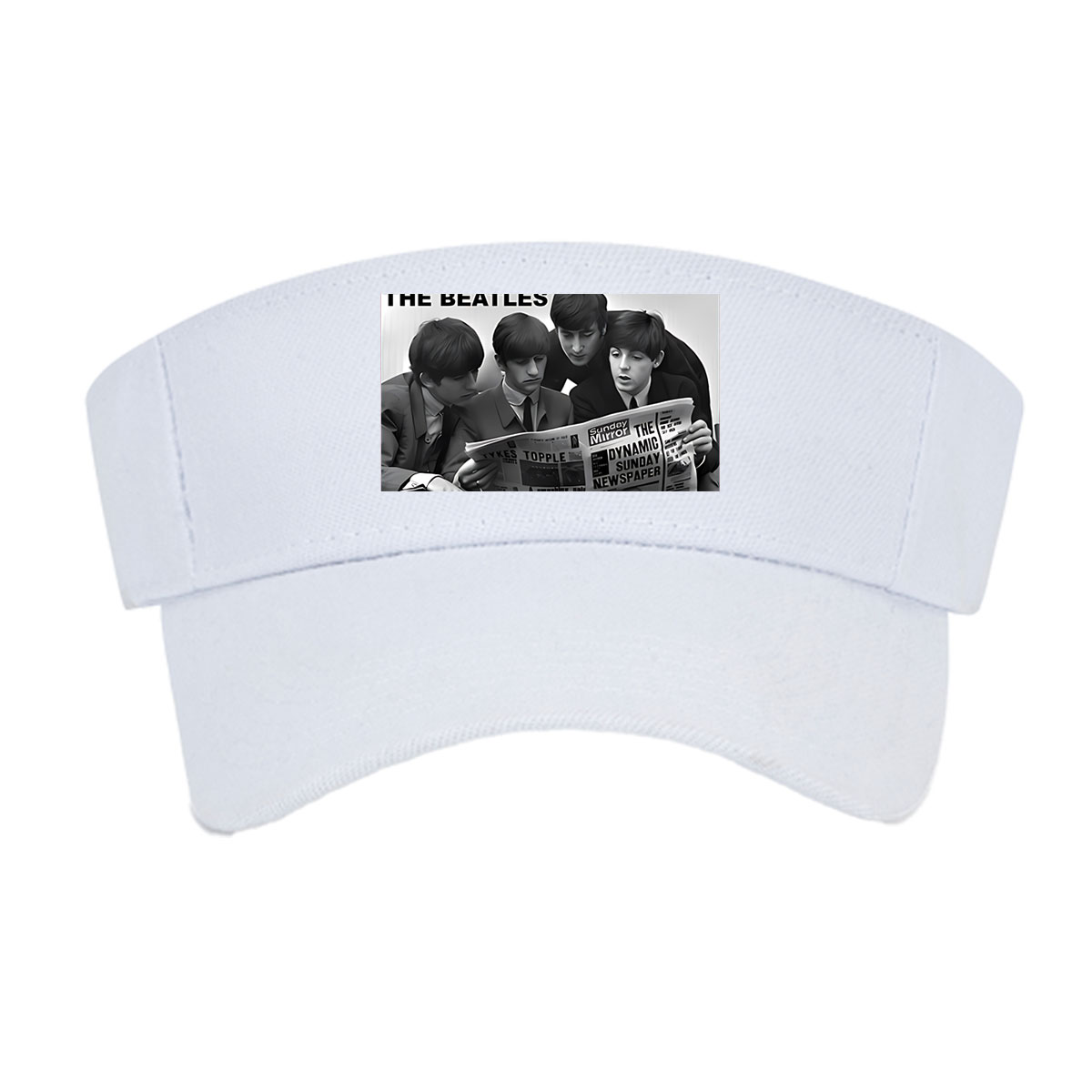 The Beatles Reading Sunday Mirror Newspaper -  Visor cap