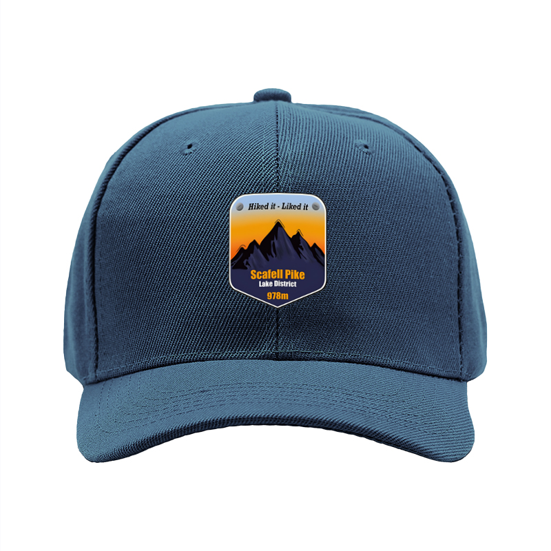 1pc New Baseball Cap with Scafell Pike Mountain Print and 