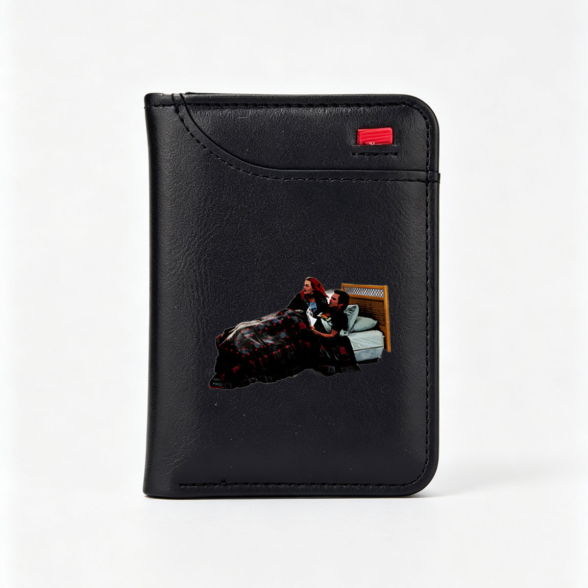 Couple in Bed Sharing a Moment - Vertical Style Wallet