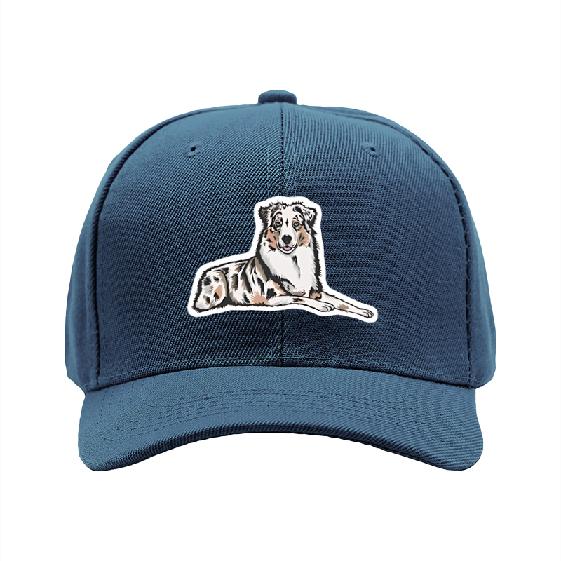 1pc New Baseball Cap with Australian Shepherd Dog Print Design Unisex Adjustable Hat for Outdoor Activities and Daily Wear Suitable for Pet Lovers and Animal Enthusiasts