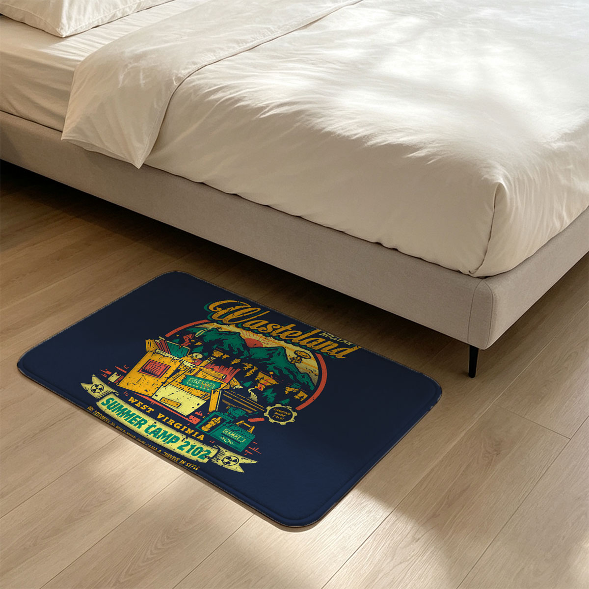 Nuclear Wasteland: West Virginia Summer Camp 2102 – Post-Apocalyptic Camping Adventure - Flannel floor mat