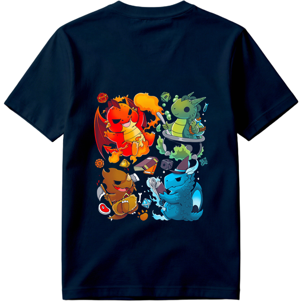 Dragon Quest: Fire, Nature, Earth, and Water Elements - Tee