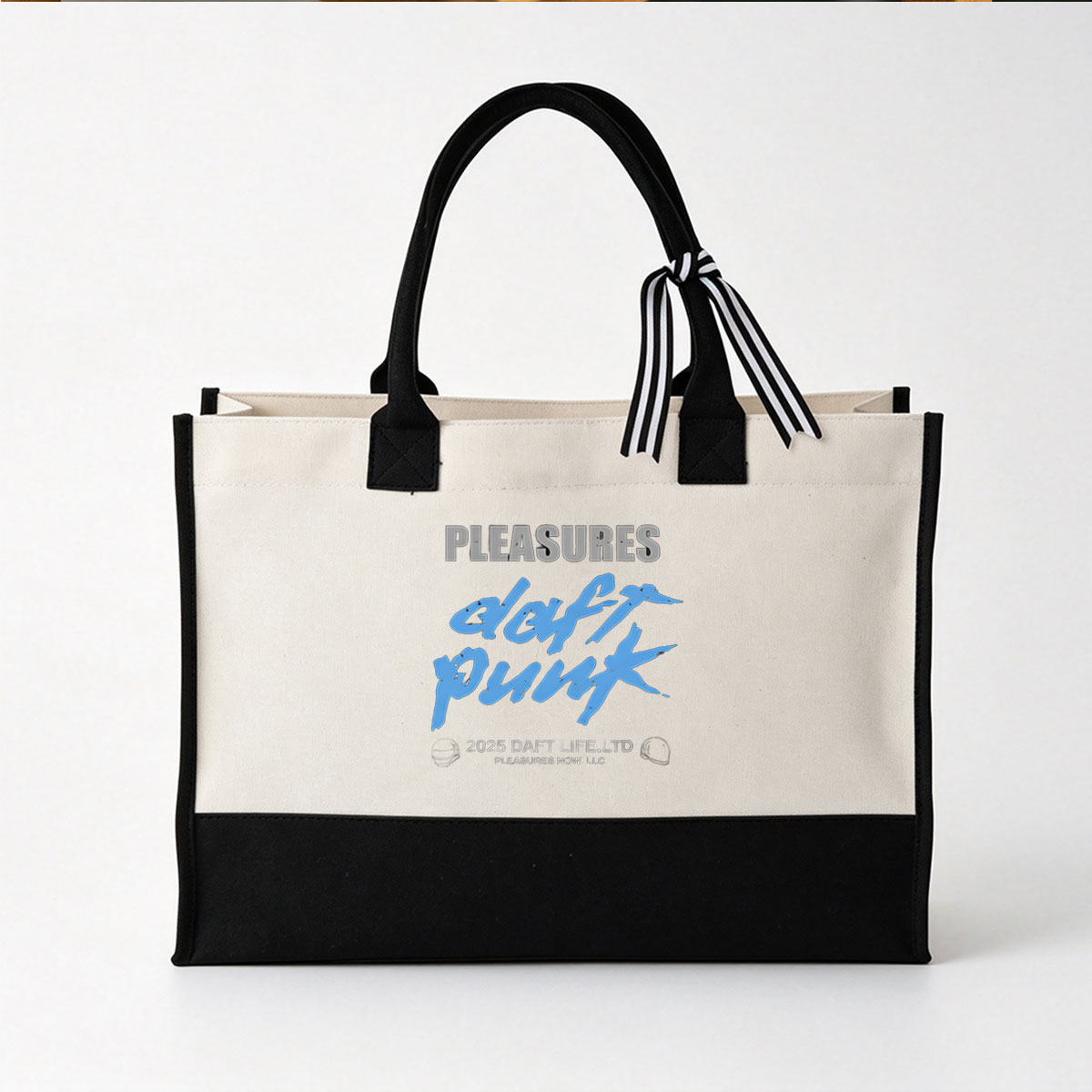Daft Punk Pleasures 2025 Album Release - Canvas patchwork gift tote bag