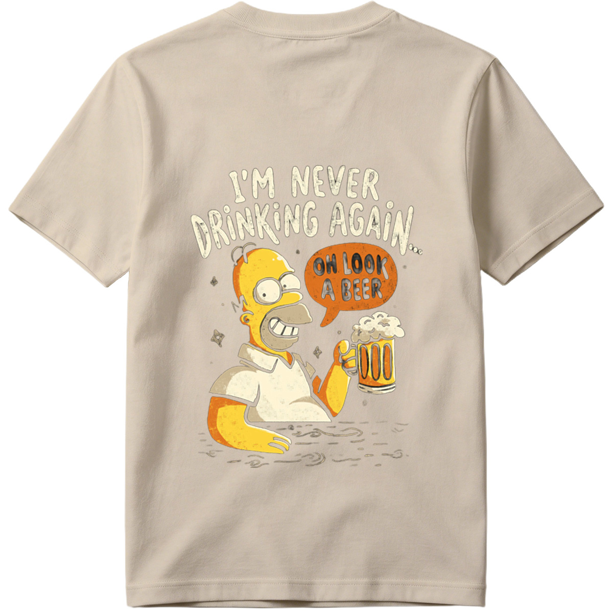 Homer Simpson I'm Never Drinking Again - Tee