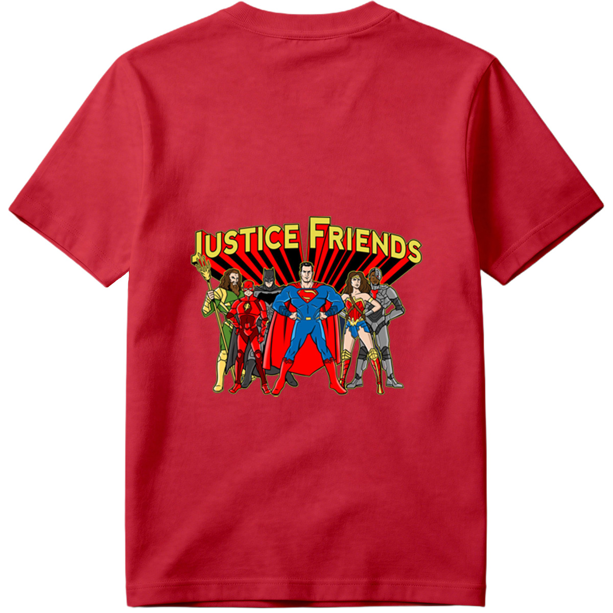 Justice League: Superman, Batman, Wonder Woman, The Flash, Aquaman, Cyborg - Tee