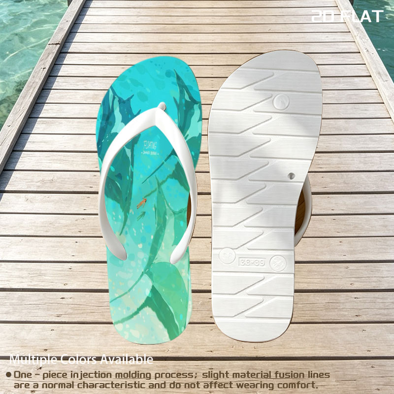 Manta Rays Gliding in Turquoise Waters -  flip-flops