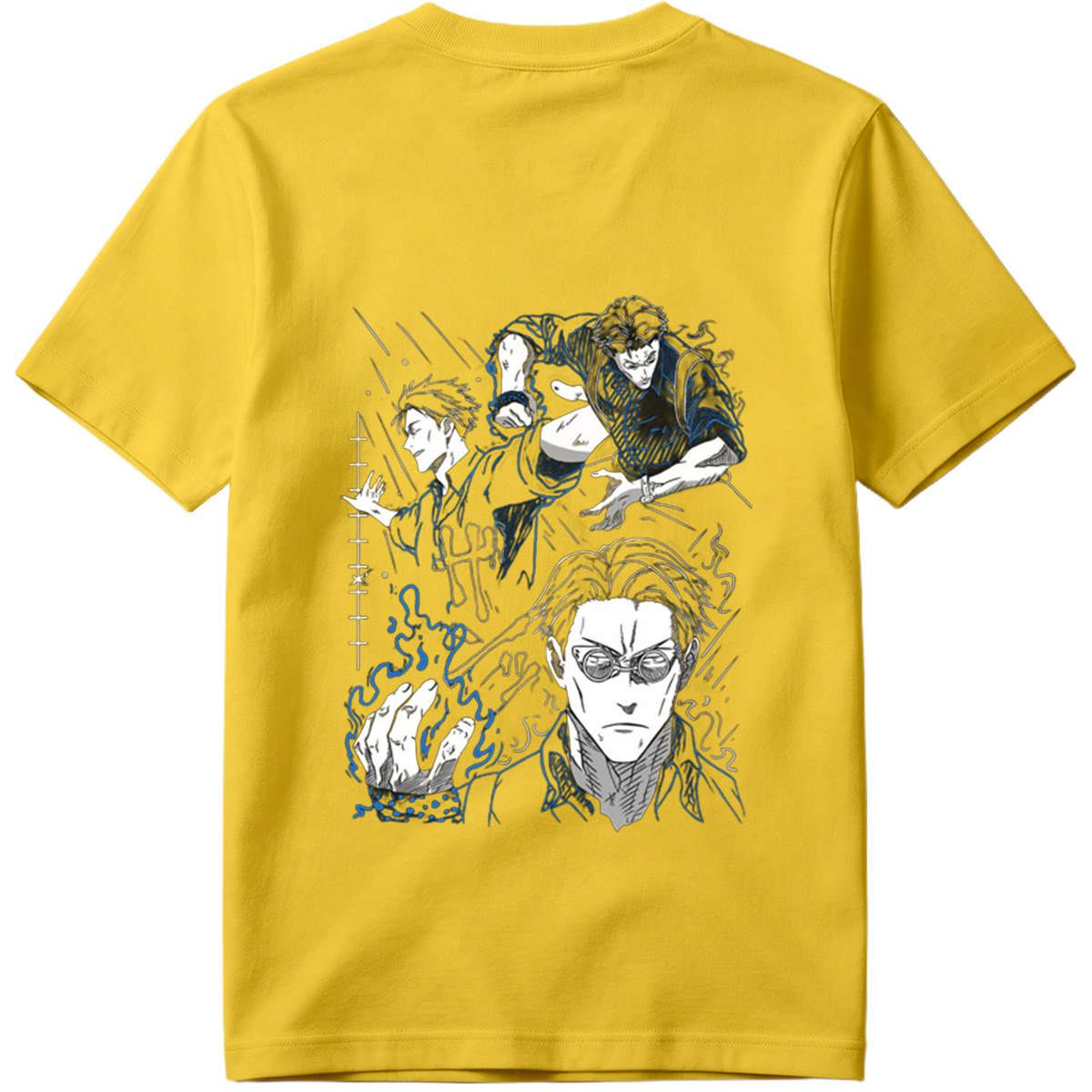 Jujutsu Kaisen: Sukuna, Megumi Fushiguro, and Satoru Gojo - Tee
