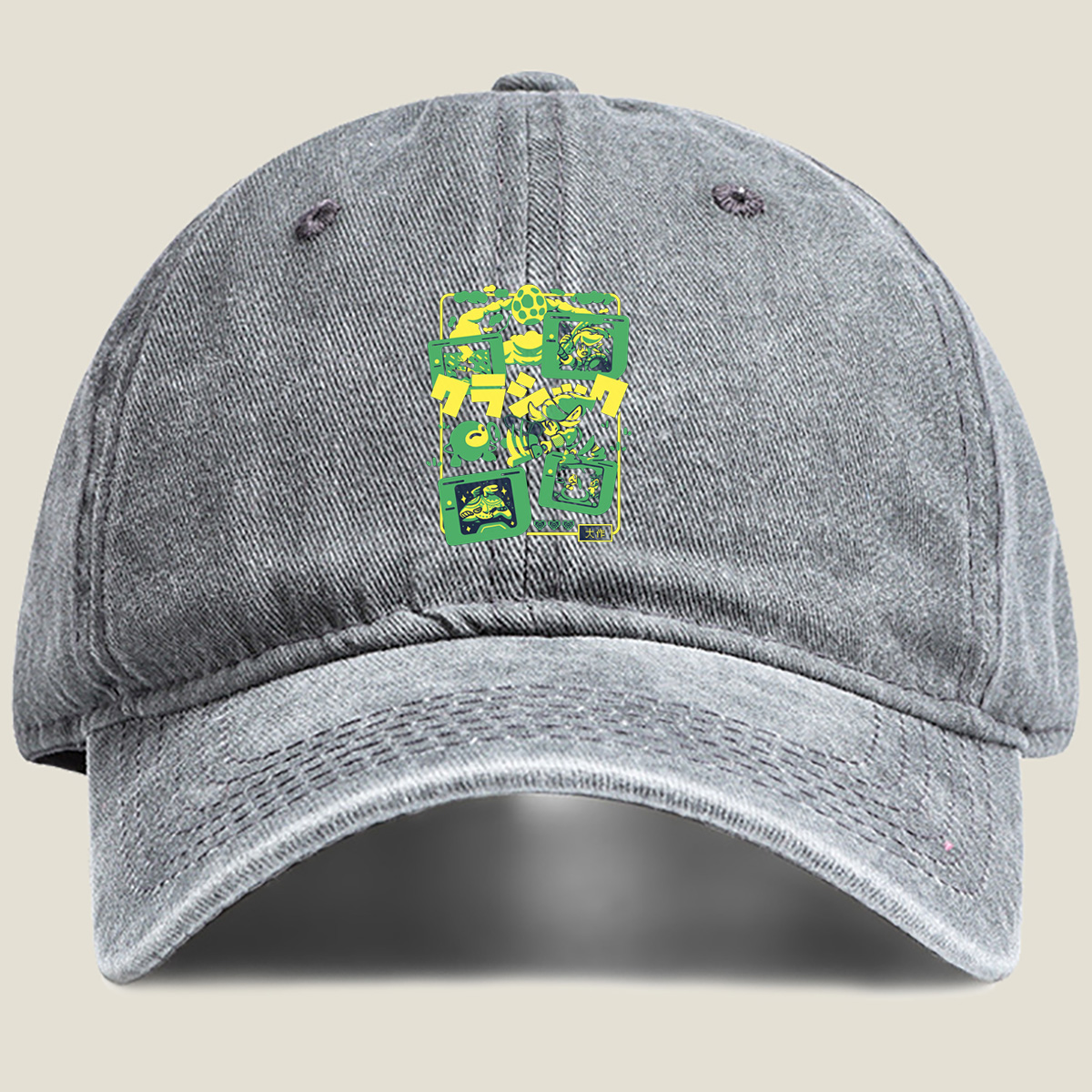 Yoshi's Island: Yoshi, Kamek, and Egg Adventure - Washed Denim - Baseball Cap