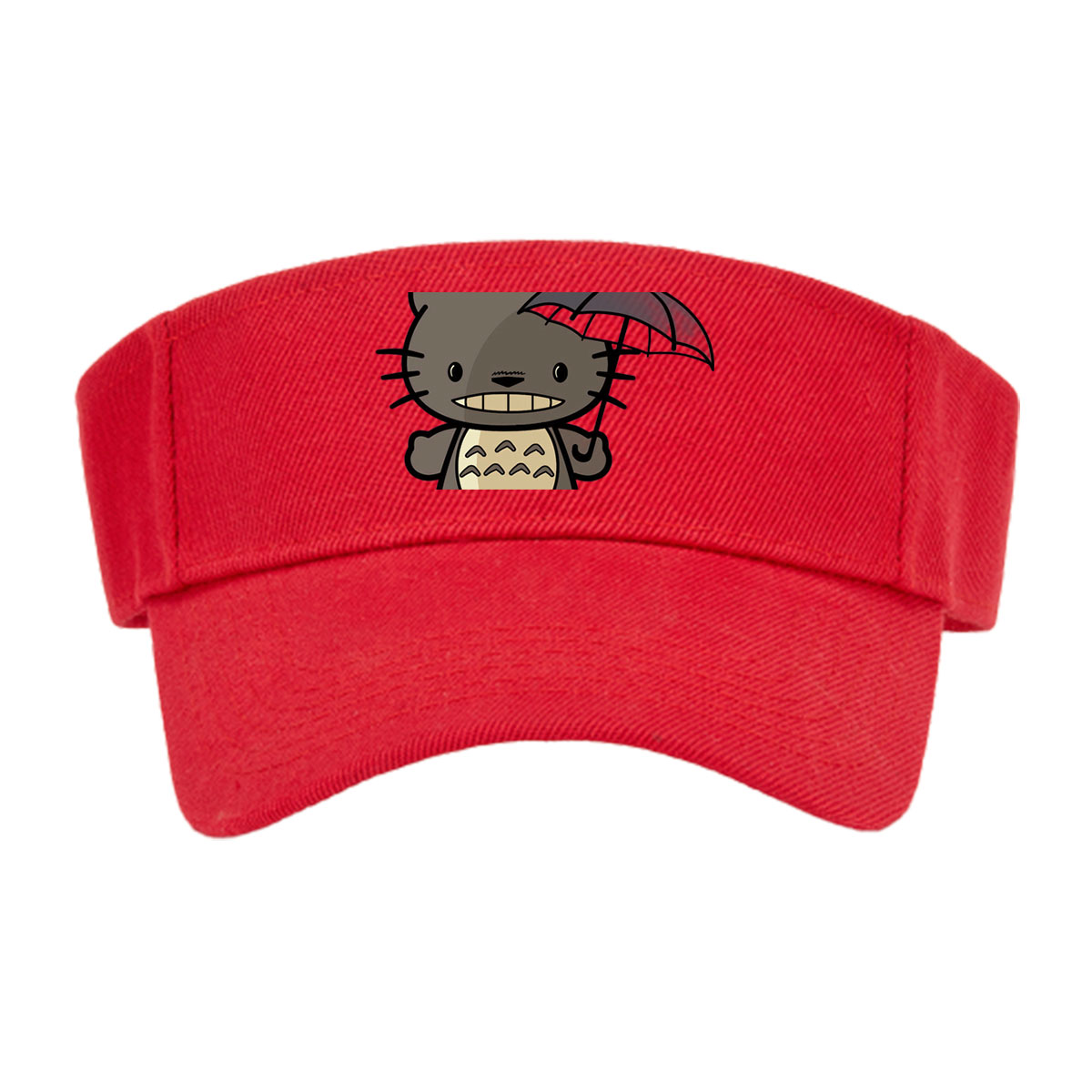 Totoro Holding Umbrella with Small Totoro on Head -  Visor cap