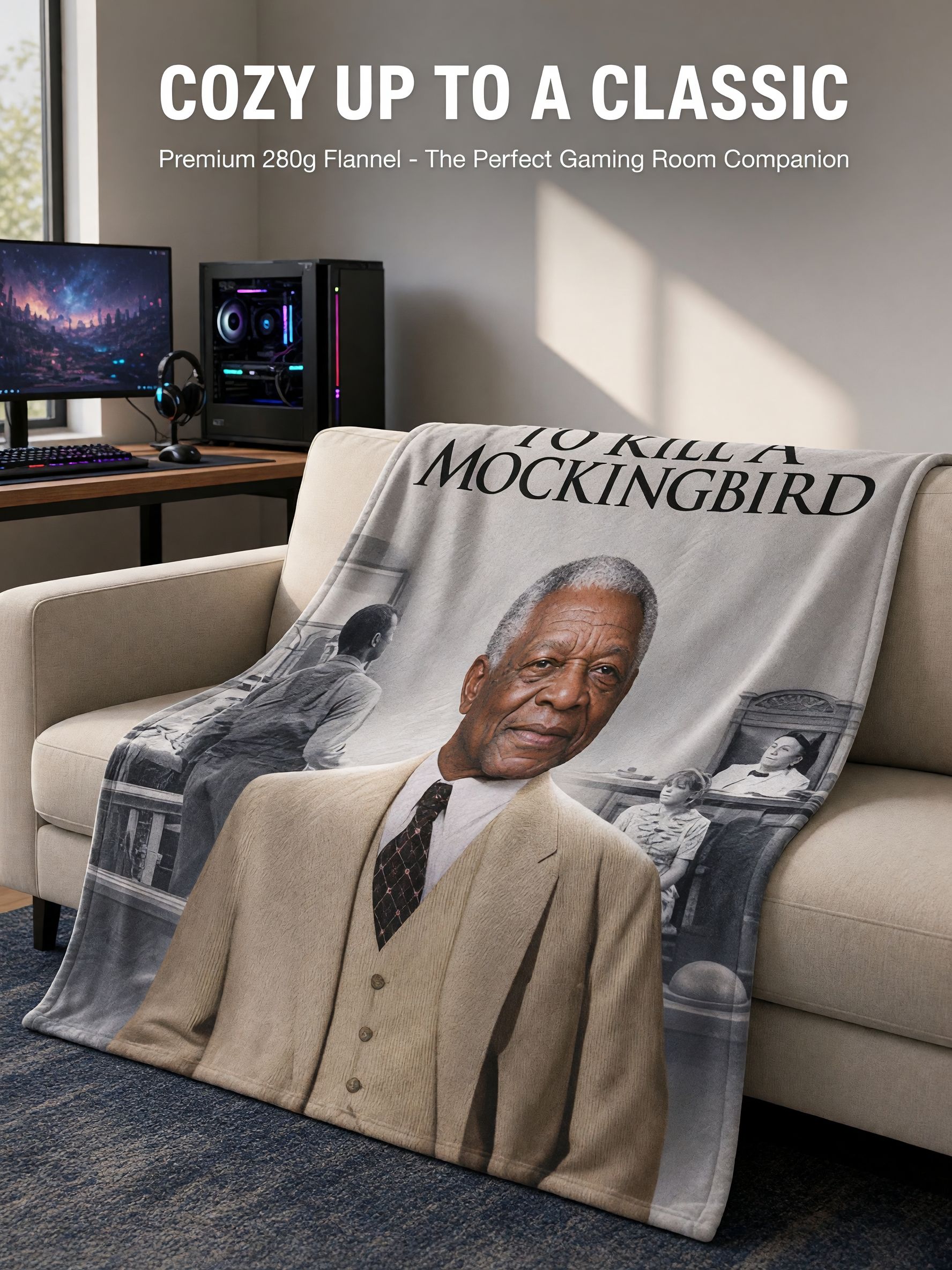 Custom Photo Face Flannel Blanket Ultra Soft Personalized Portrait Throw Ideal Cozy Keepsake Gift for Bed and Couch