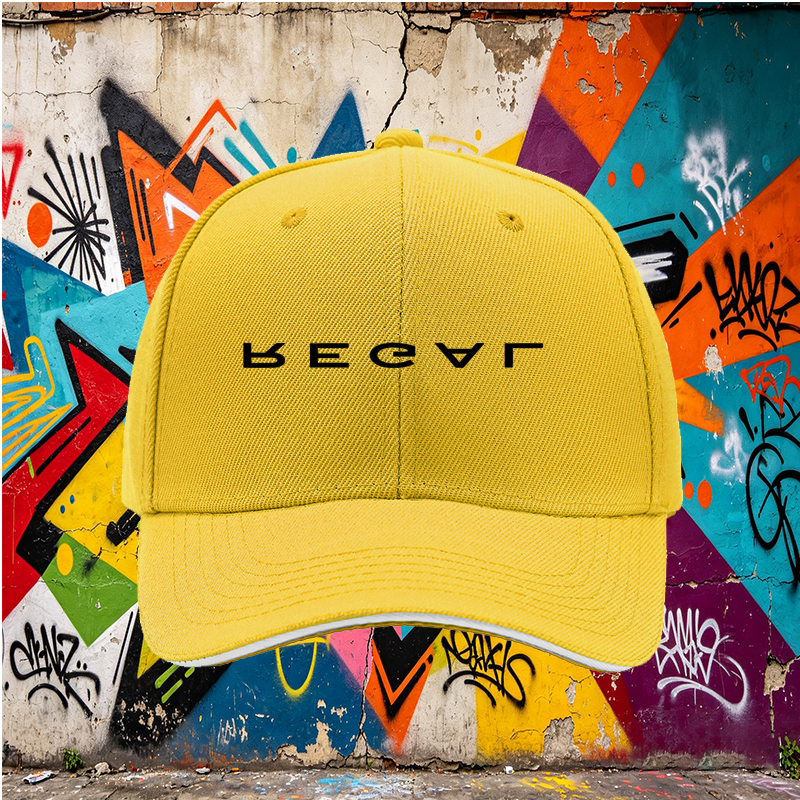 Unisex Classic Sandwich Hat with Regal Logo Print - Perfect for Outdoor Activities, Casual Wear, and Daily Use - Ideal for Adults Seeking Stylish and Comfortable Headwear