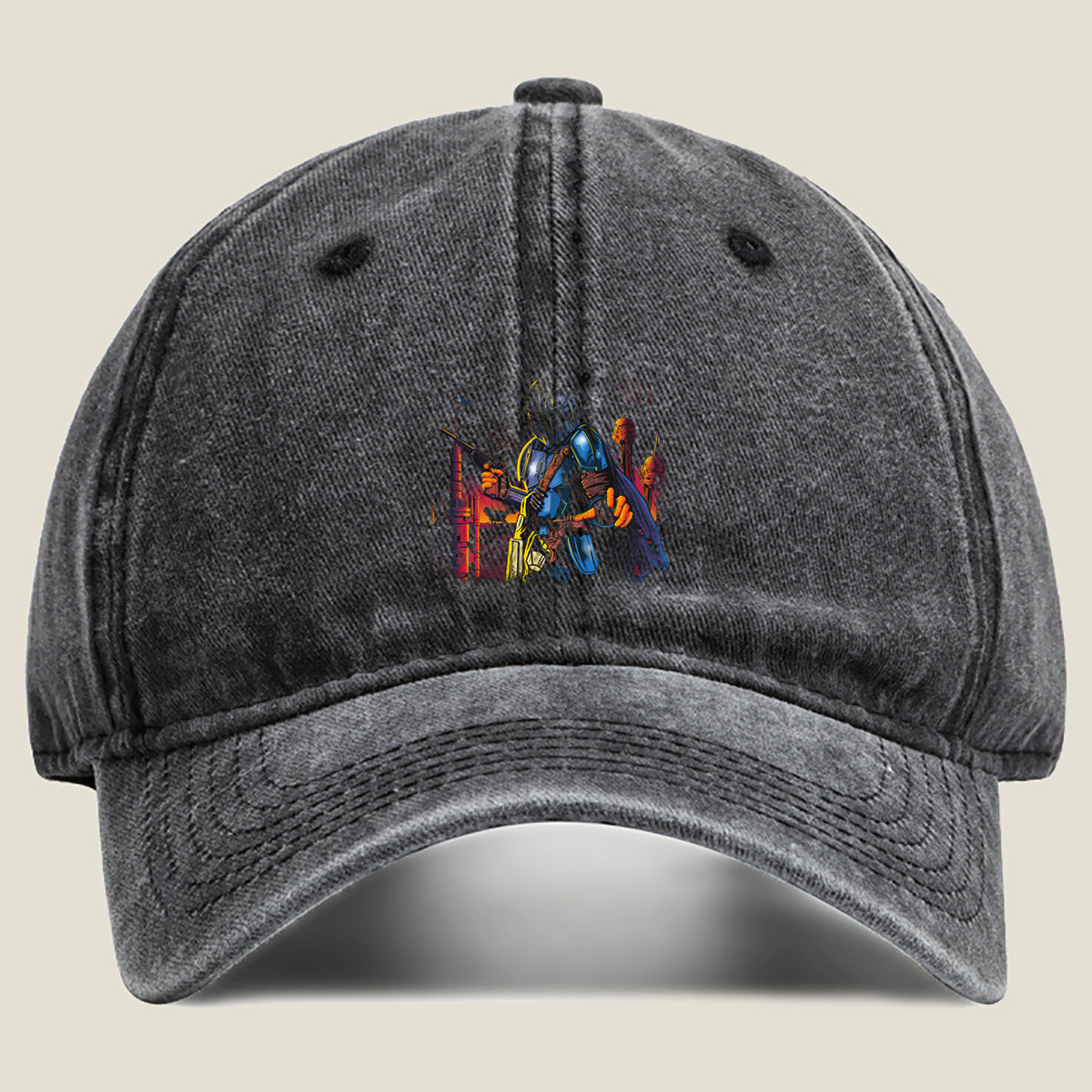 Iron Mando Hunter - Washed Denim - Baseball Cap