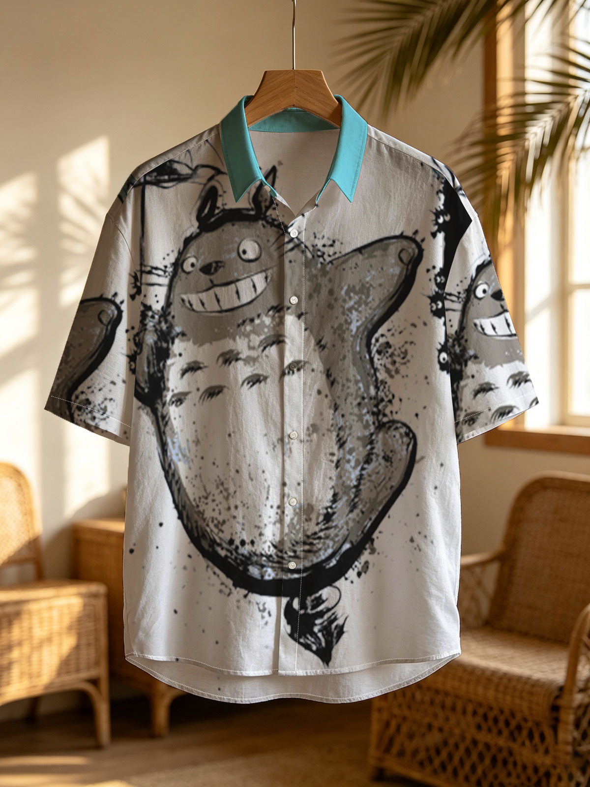 Totoro with Umbrella and Mini Totoros -  Shirt
