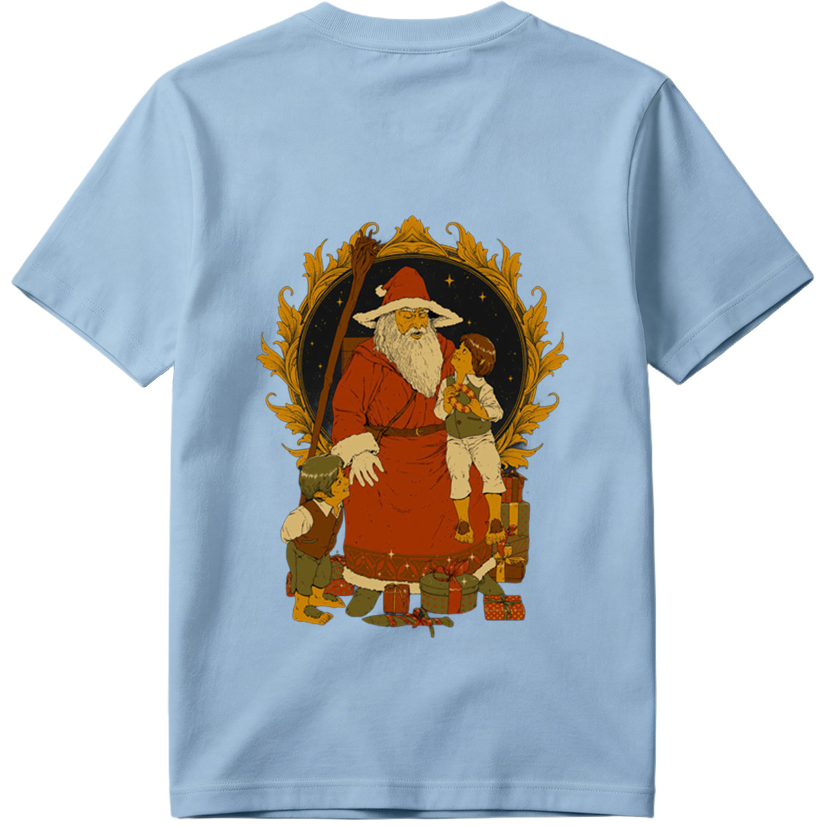 Santa Claus with Children and Gifts - Tee
