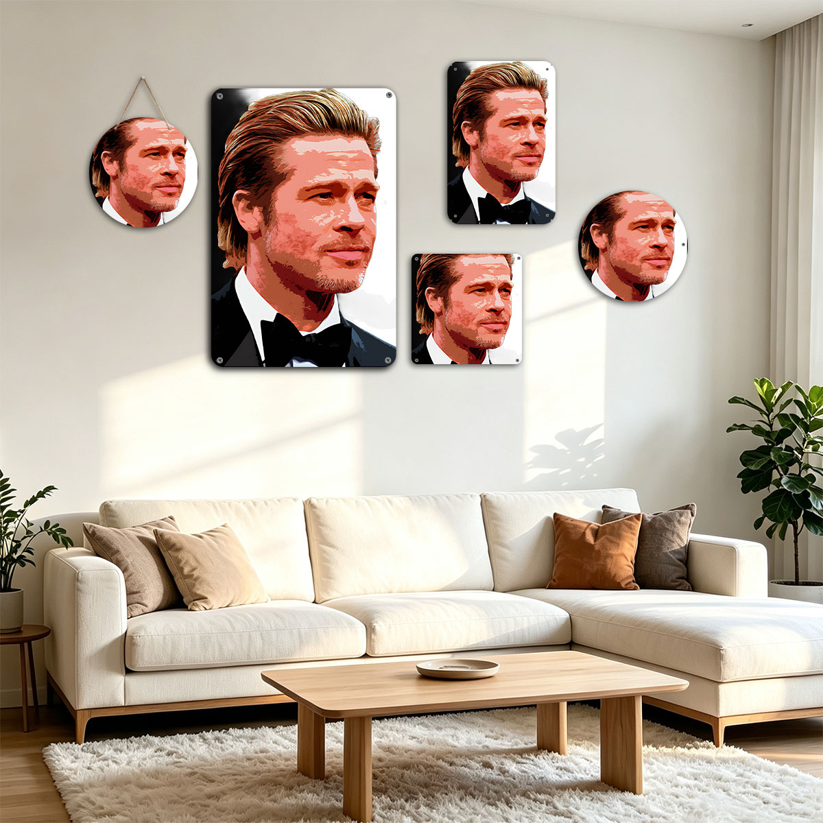 Brad Pitt in a Tuxedo Portrait - painting