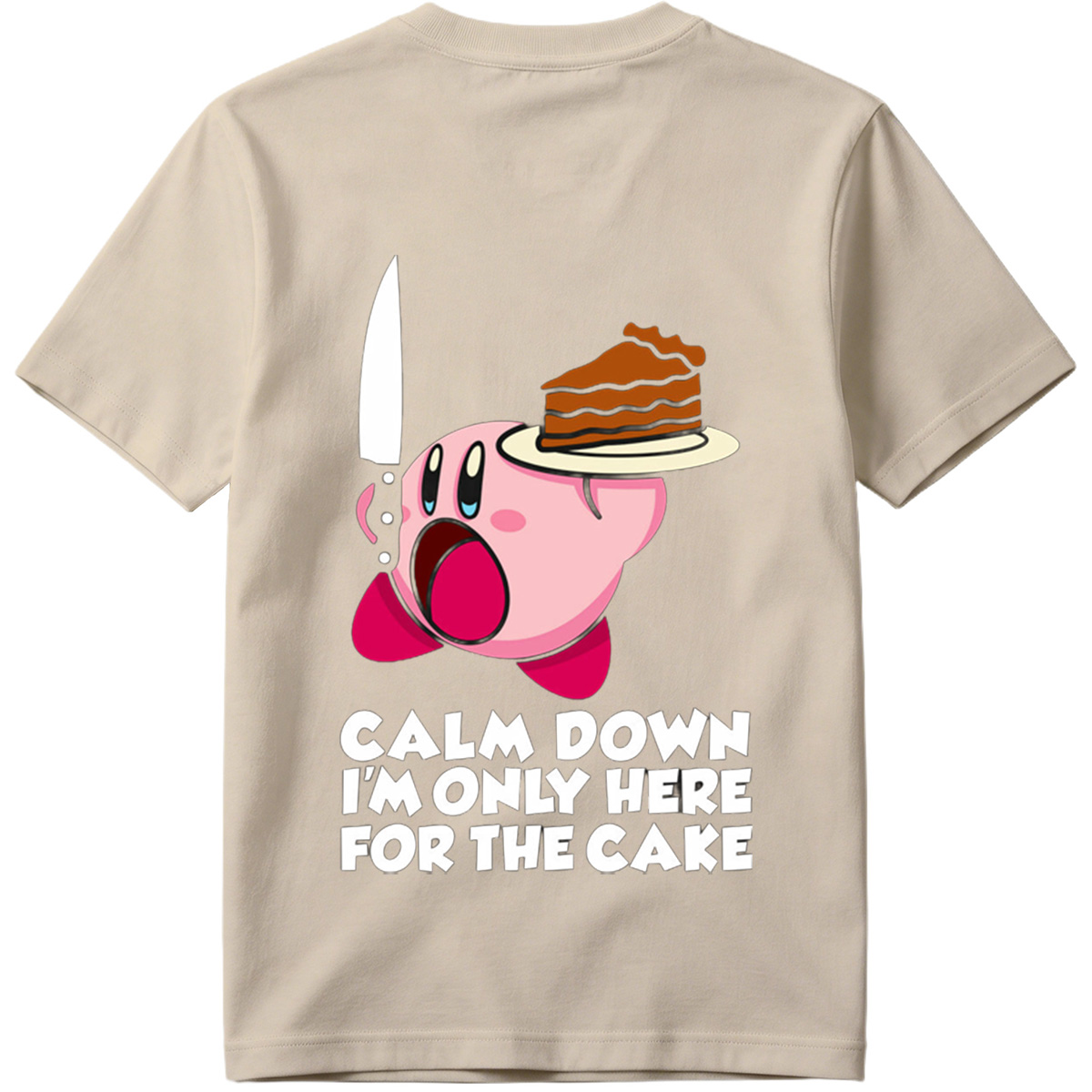 Kirby Cake Knife Humor - Tee