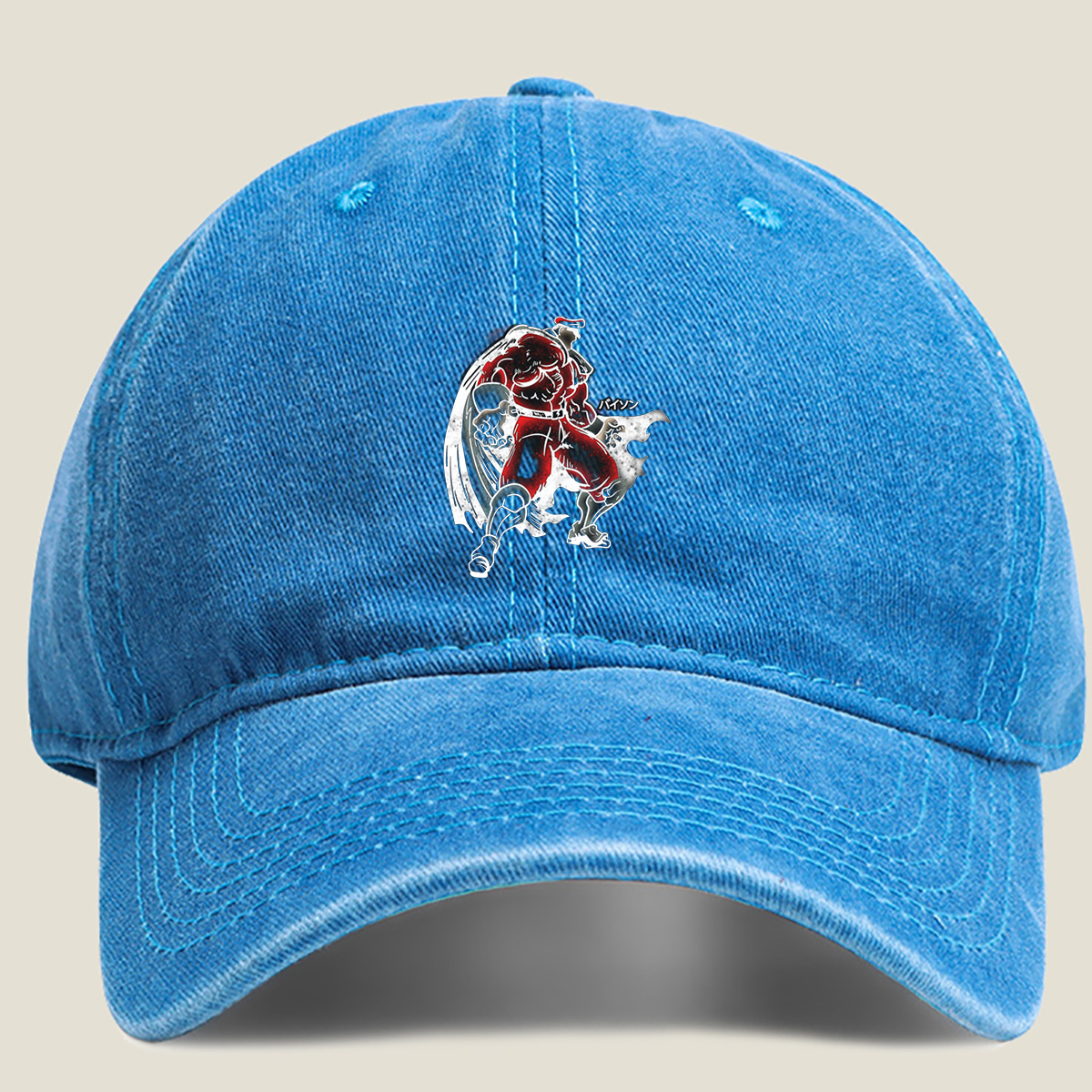 Street Fighter - Bison - Washed Denim - Baseball Cap